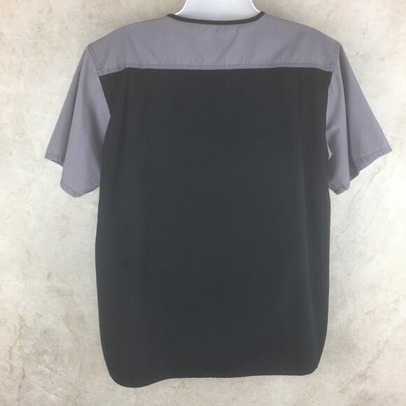 Carhartt Black & Gray Scrub Top Men's Size L - Picture 6 of 15